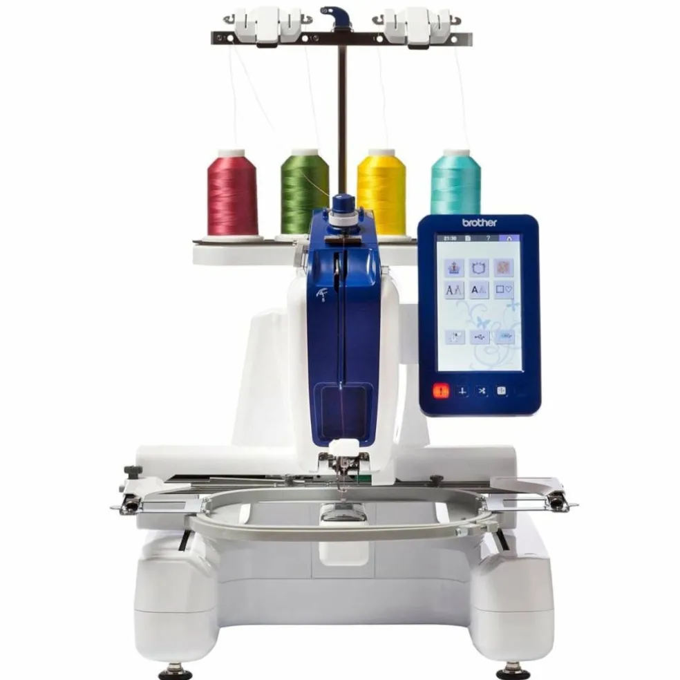 Brother PRS100 Single-Needle Embroidery Machine w/ 240 Embroidery Threads Bundle