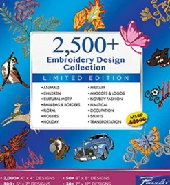Brother SAEMB2500 2500 Plus Embroidery Design Software Collection