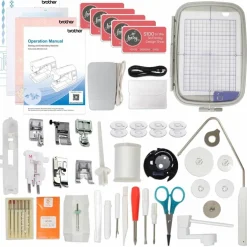Brother SE2000 Embroidery & Sewing Machine with Hoop Set & Embroidery Threads
