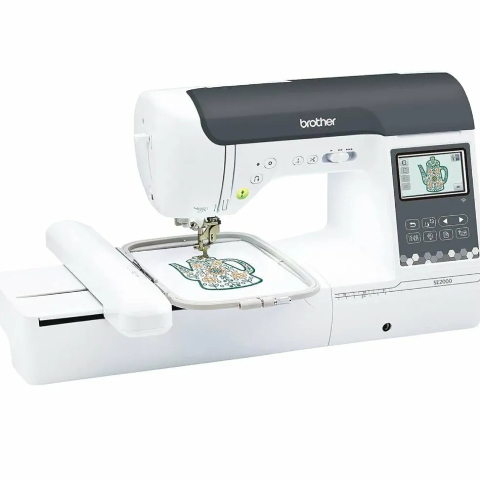Brother SE2000 Embroidery & Sewing Machine with Deluxe Hoop Bundle