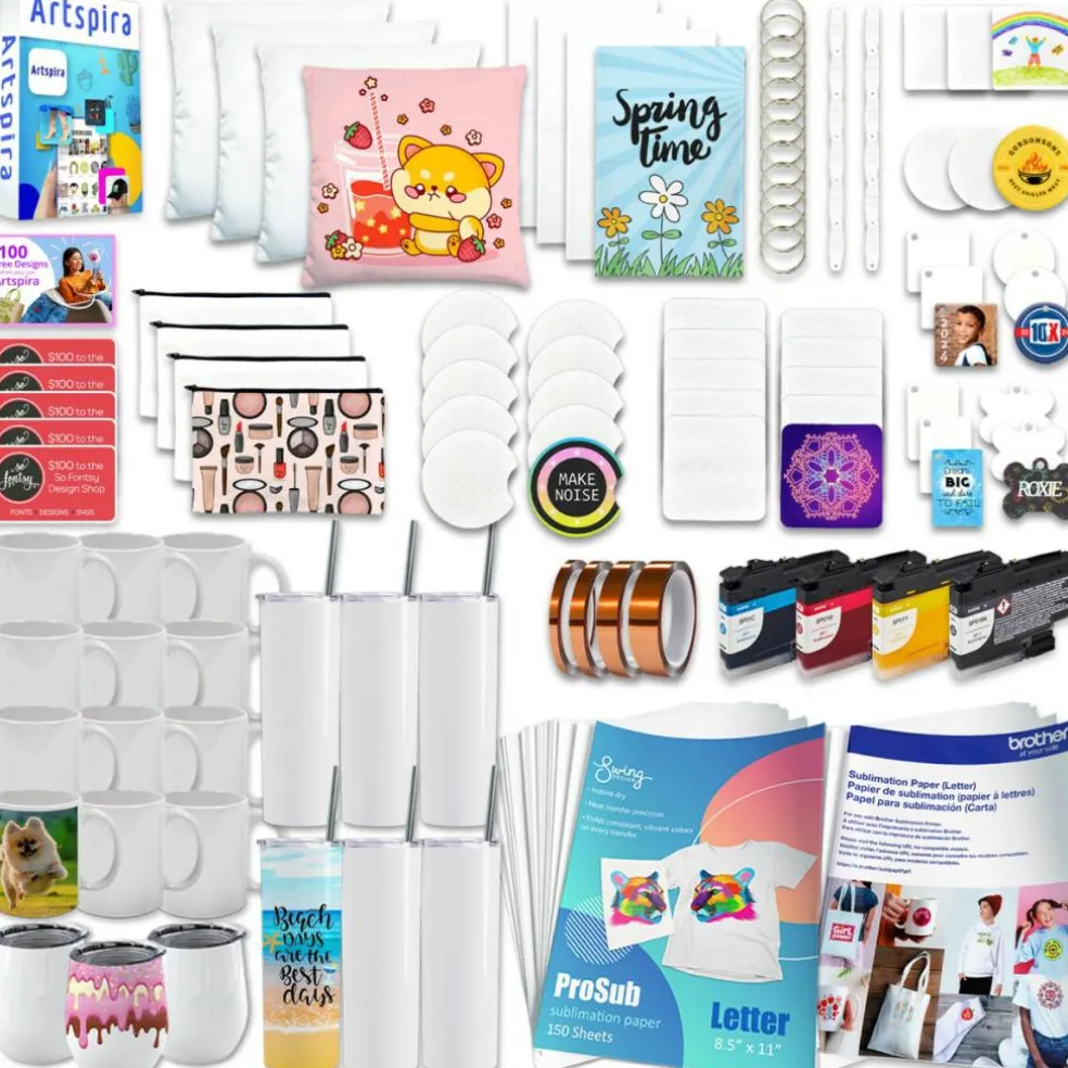 Brother SP-1 Sublimation Printer & Ink Base Bundle