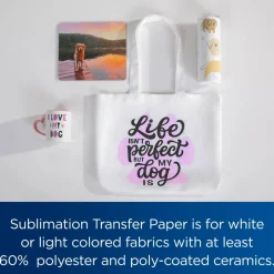 Brother 8.5" x 11" Sublimation Paper, 100 Sheets