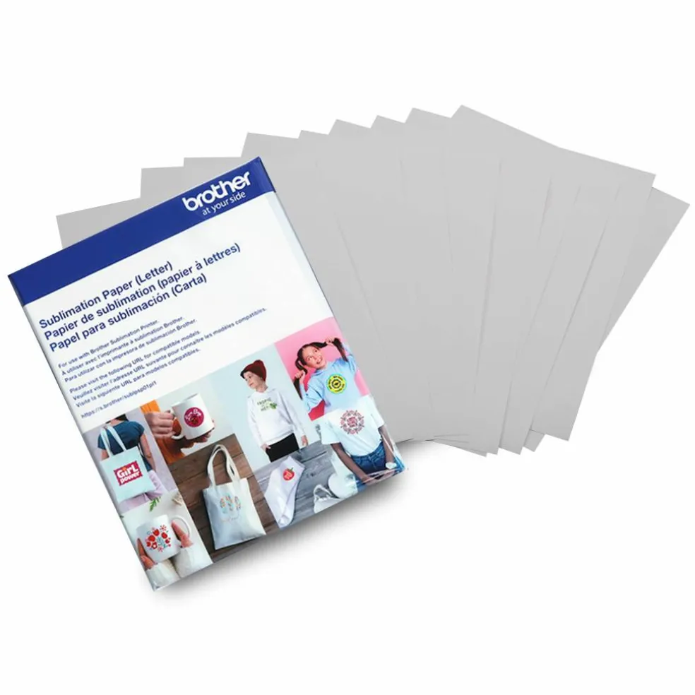 Brother 8.5" x 11" Sublimation Paper, 100 Sheets