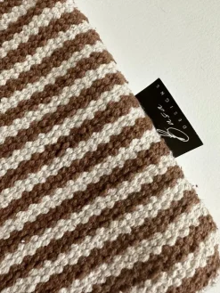 Brown & Beige Striped Modern Boho 12x20