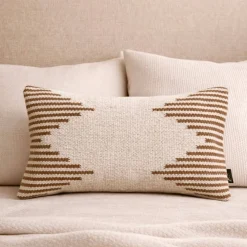 Brown & Beige Striped Modern Boho 12x20