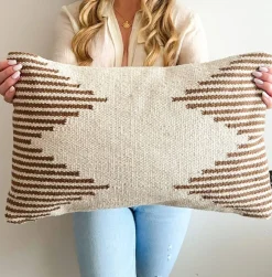 Brown & Beige Striped Modern Boho 12x20