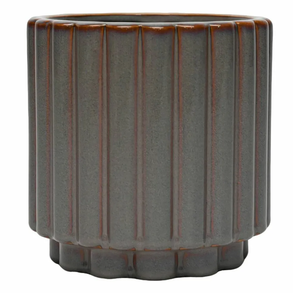 5.75" Brown Ceramic Pot by Ashland®