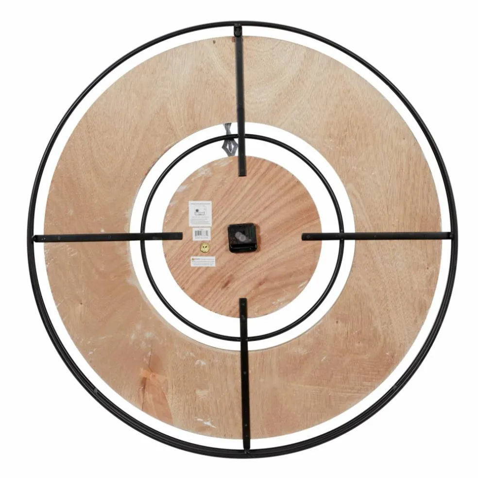 Brown Farmhouse Wood Wall Clock, 34" x 34"