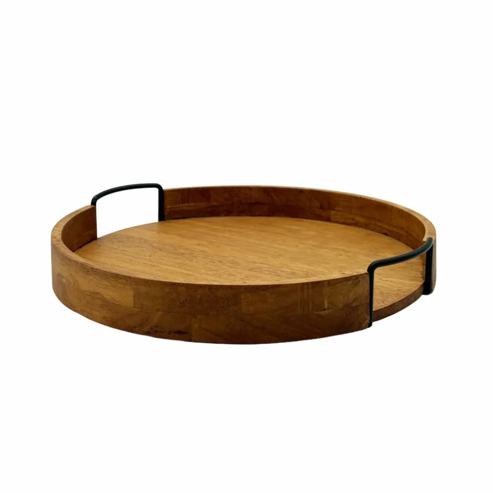 14" Brown Flameless Candle Round Tray by Ashland®
