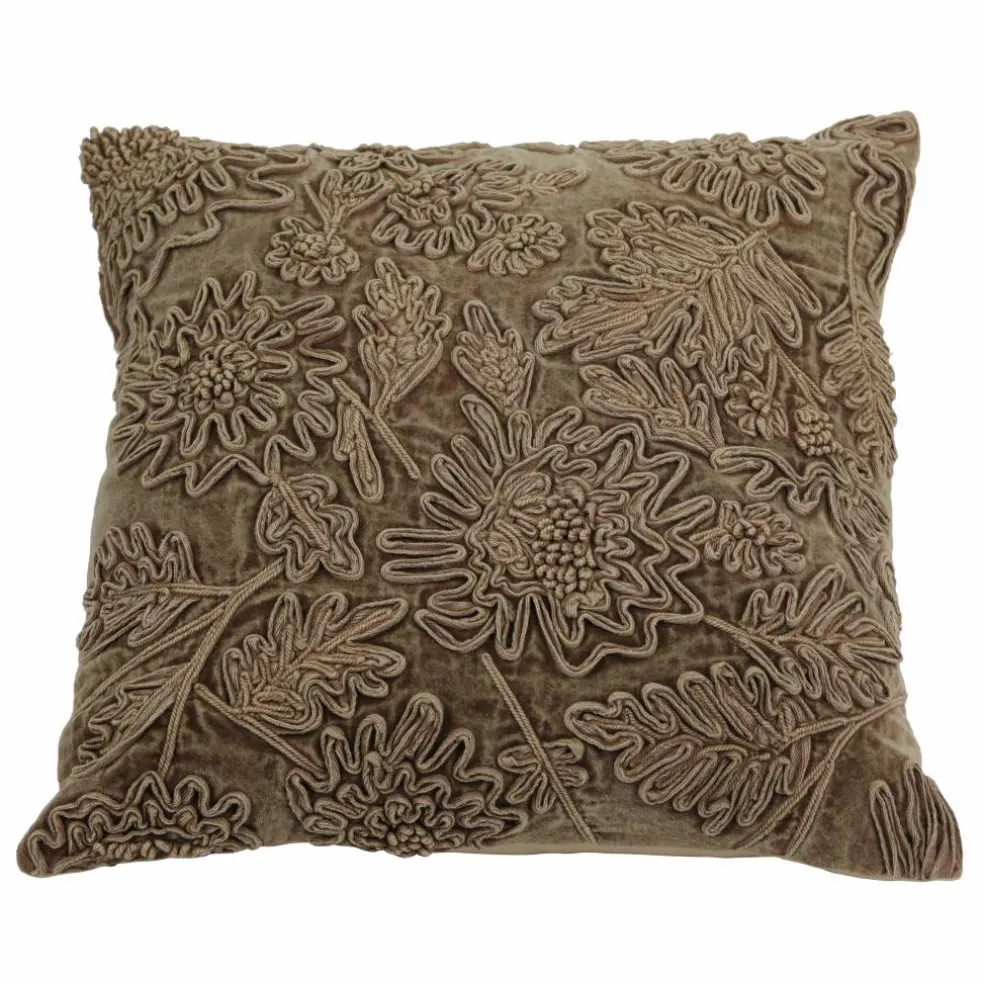 18" Brown Flower Pillow by Ashland®