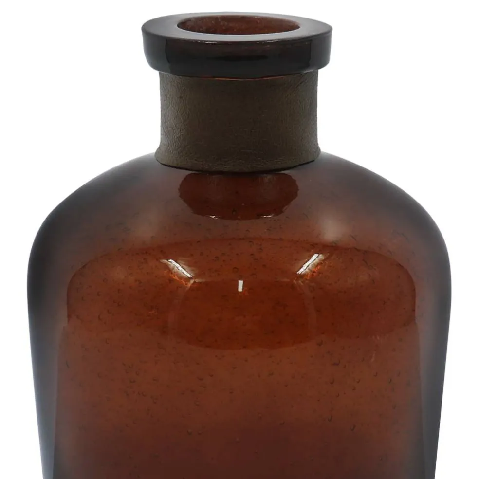 9.5" Brown Glass Bottle Tabletop Décor by Ashland®