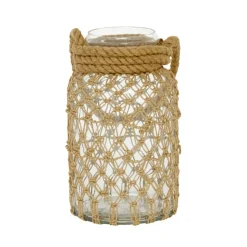 Brown Glass Coastal Lantern, 12