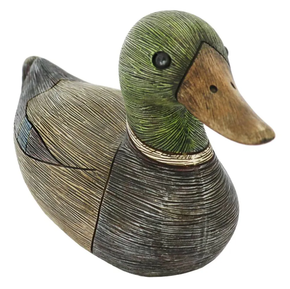 10.75" Brown & Green Duck Tabletop Décor by Ashland®
