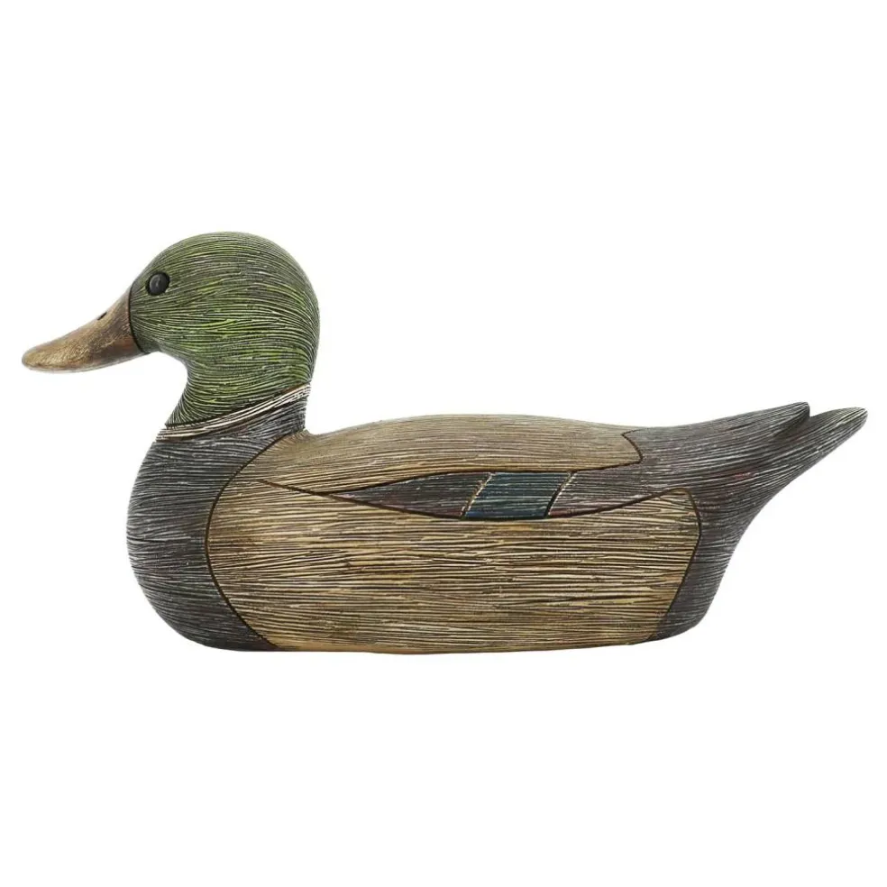 10.75" Brown & Green Duck Tabletop Décor by Ashland®