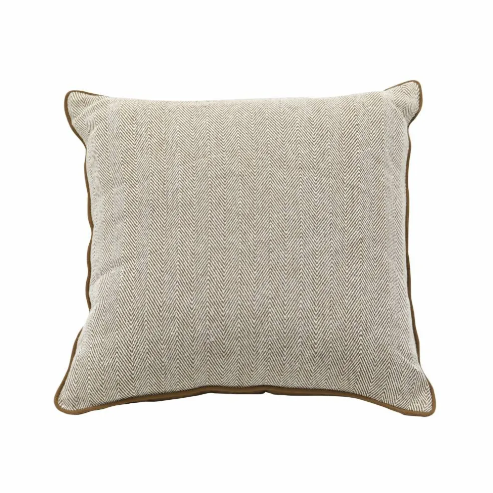 18" Brown Herringbone Pillow by Ashland®