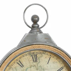 30" Brown Metal Coastal Wall Clock