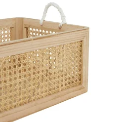 Brown Rattan Woven Storage Basket Set, 3ct.