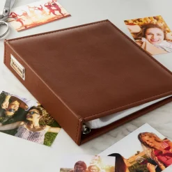 Brown Saffiano D-Ring Scrapbook Album by Recollections®