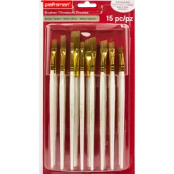 Brown Taklon Super Value Paintbrush Pack By Craft Smart®