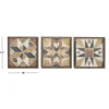 15" Brown Wood Farmhouse Abstract Wall Decor, 3ct.