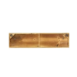 Brown Wood Industrial Wall Hooks, 6