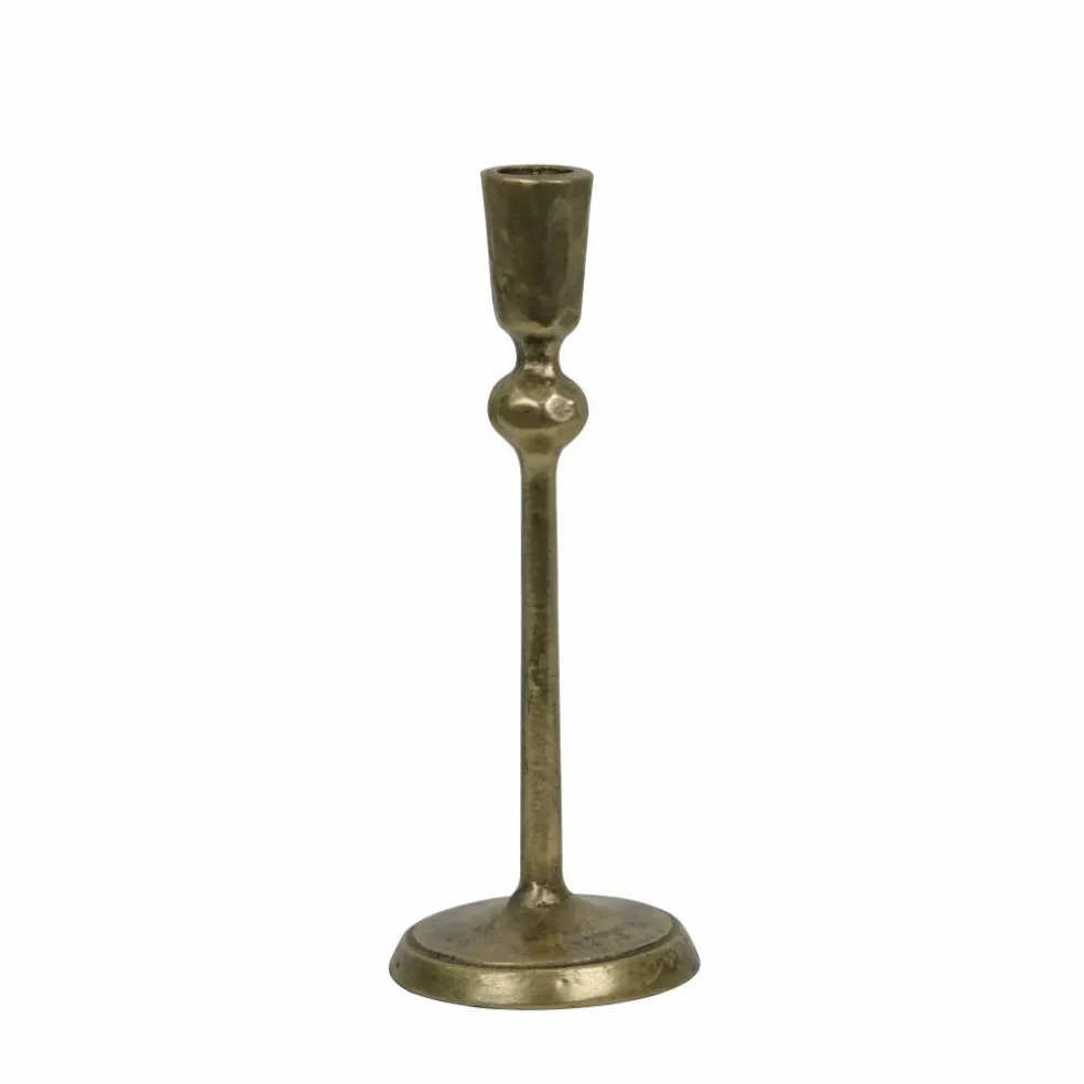 Brushed Gold Taper Candle Holder by Ashland®