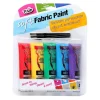 Brush-On Fabric Paint Squeezable Tube 5 Pack