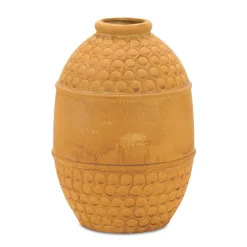 10" Bubbled Terra Cotta Vase