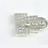1 Buckle Silver Rhinestone Clasp 2.6" Vintage Hook Closure for Coats, Invitations & Gift Boxes