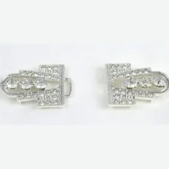 1 Buckle Silver Rhinestone Clasp 2.6