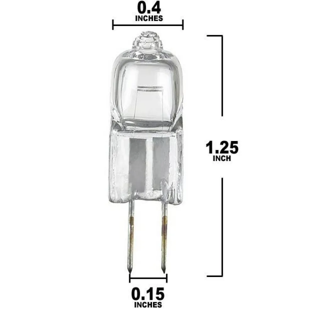 BulbAmerica 10T3Q/CL 10 watt 12 volts G4 base Quartz Halogen Bulb