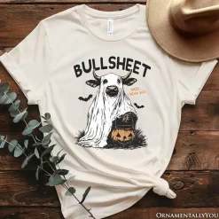 Bullsheet Halloween Bull T-Shirt, Hilarious Cow Tee for Trick-or-Treaters