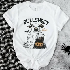 Bullsheet Halloween Bull T-Shirt, Hilarious Cow Tee for Trick-or-Treaters
