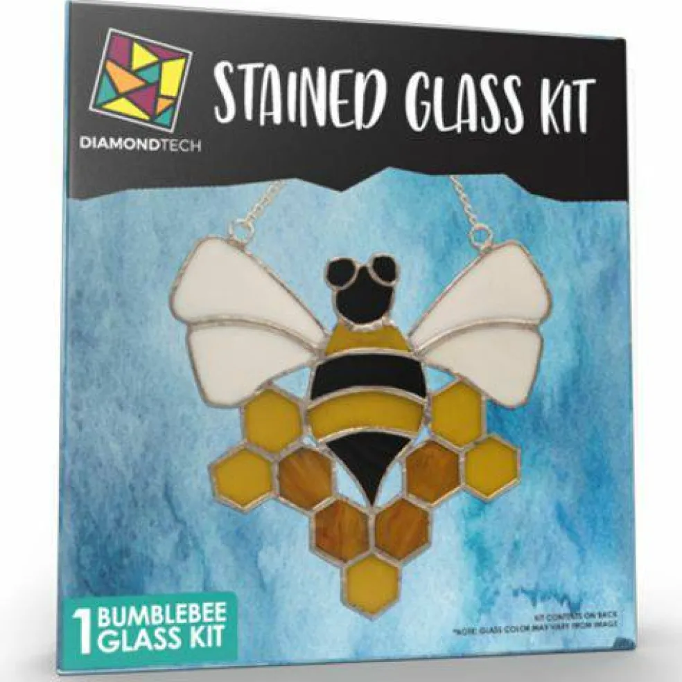 Bumblebee Pre-Cut Stained Glass Kit-Make Your own Beautiful Glass Project.