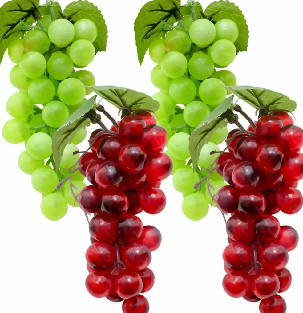 4 Bunches Fake Grapes