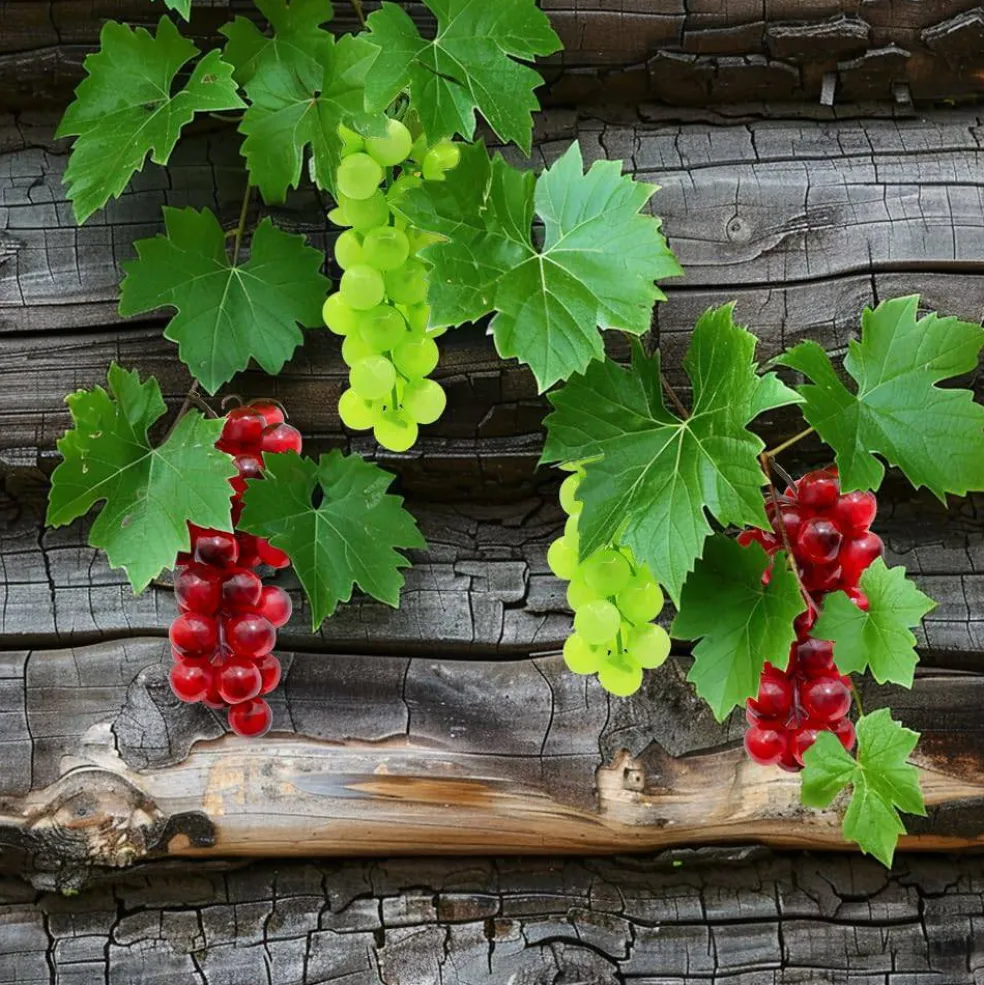 4 Bunches Fake Grapes