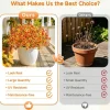 24 Bundles Artificial Fall Flowers, UV Resistant Faux Mums Porch