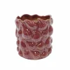 6.25" Burgundy Ceramic Vase by Ashland®