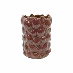 8" Burgundy Ceramic Vase by Ashland®