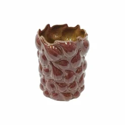 8" Burgundy Ceramic Vase by Ashland®