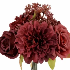 12" Burgundy Dahlia & Rose Mix Bouquet by Ashland®