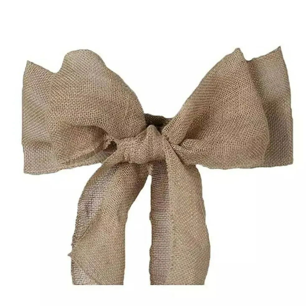 10 Burlap Natural CHAIR SASHES Wedding Decorations
