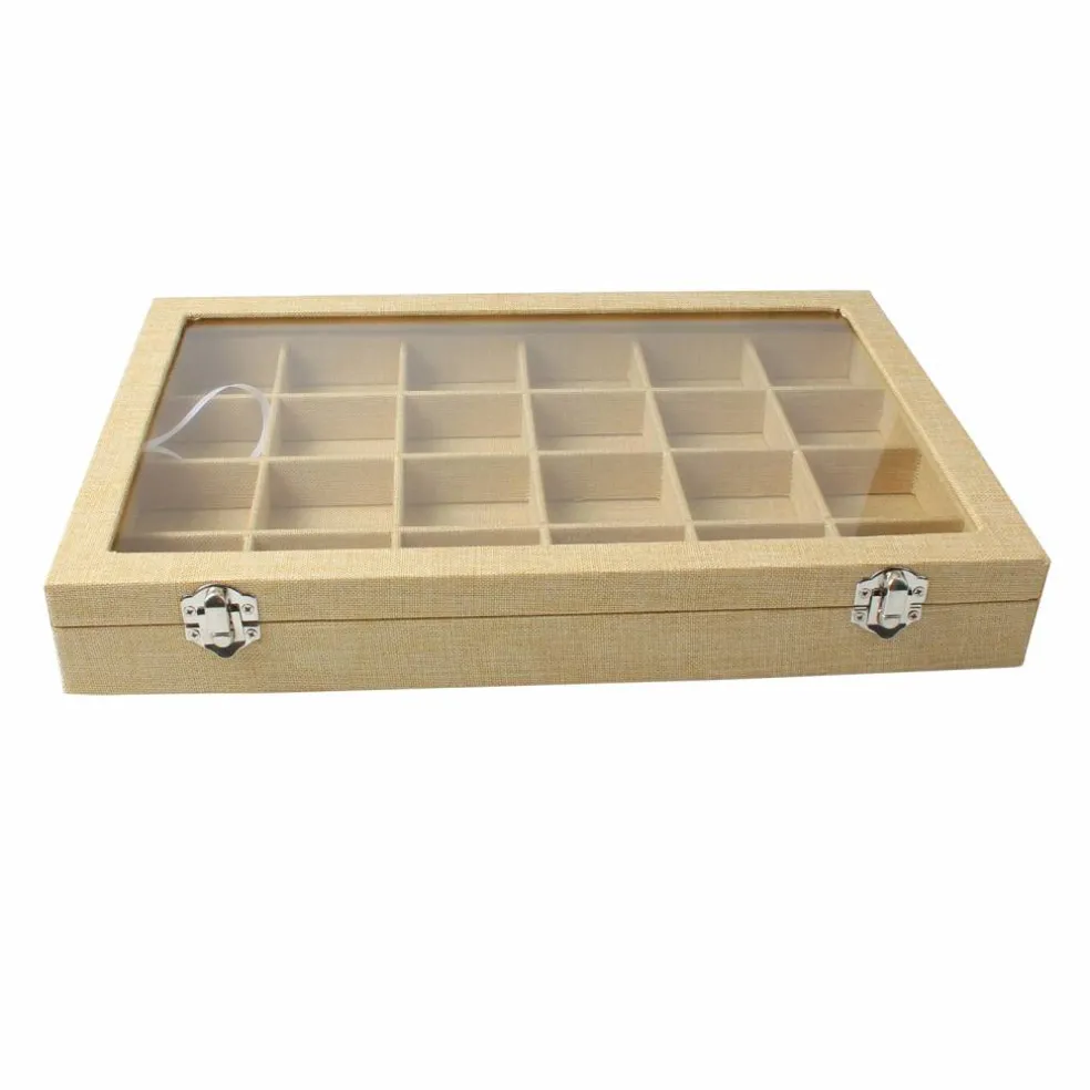 Burlap Tray with Lid By Bead Landing™