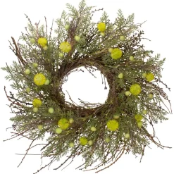 20" Burrs Catkins Leaves & Twig Wreath