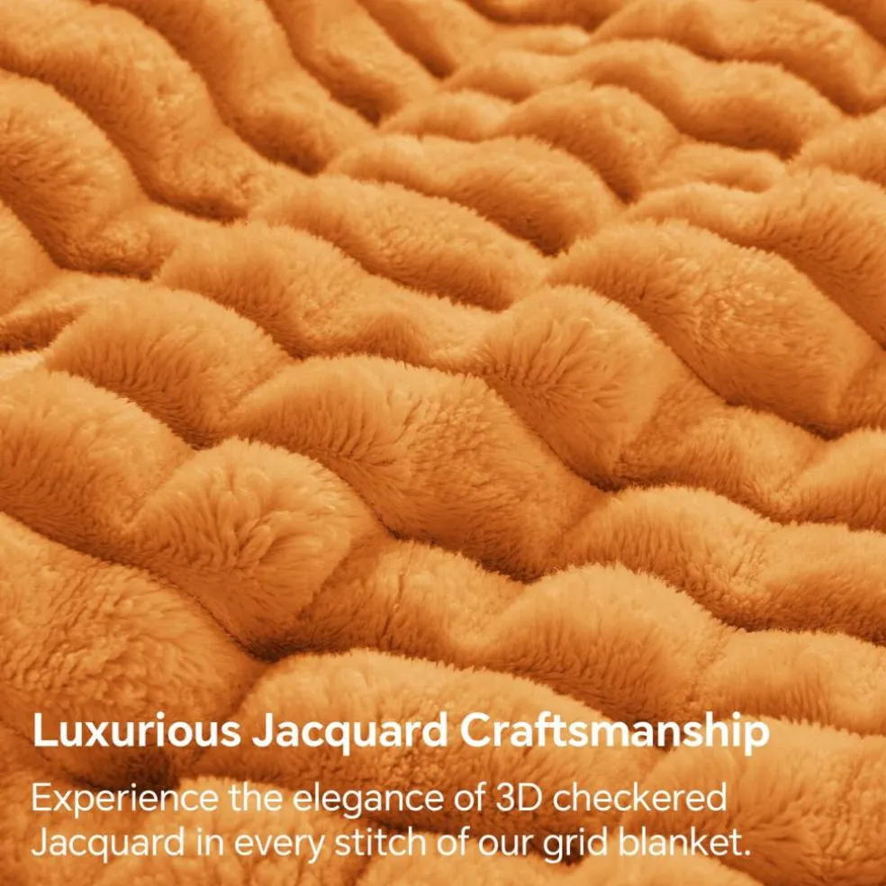 Burt Orange Fall Throw Blanket for Couch, Gifts for Women, 50"x60"