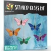 Butterflies Pre-Cut Stained Glass Kit-Make Your own Beautiful Glass Project.