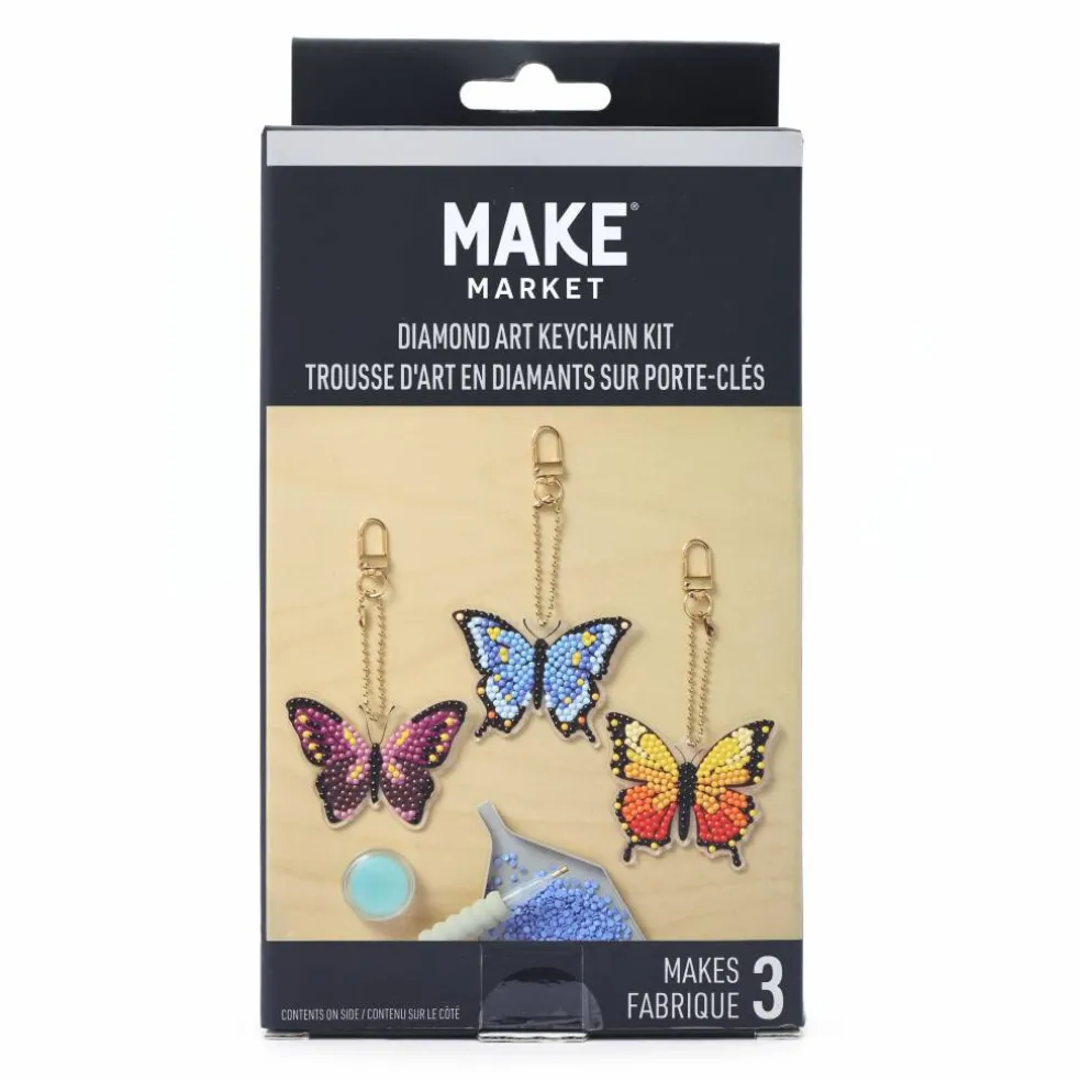 Butterfly Diamond Art Keychain Kit by Make Market®