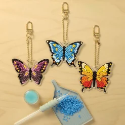 Butterfly Diamond Art Keychain Kit by Make Market®