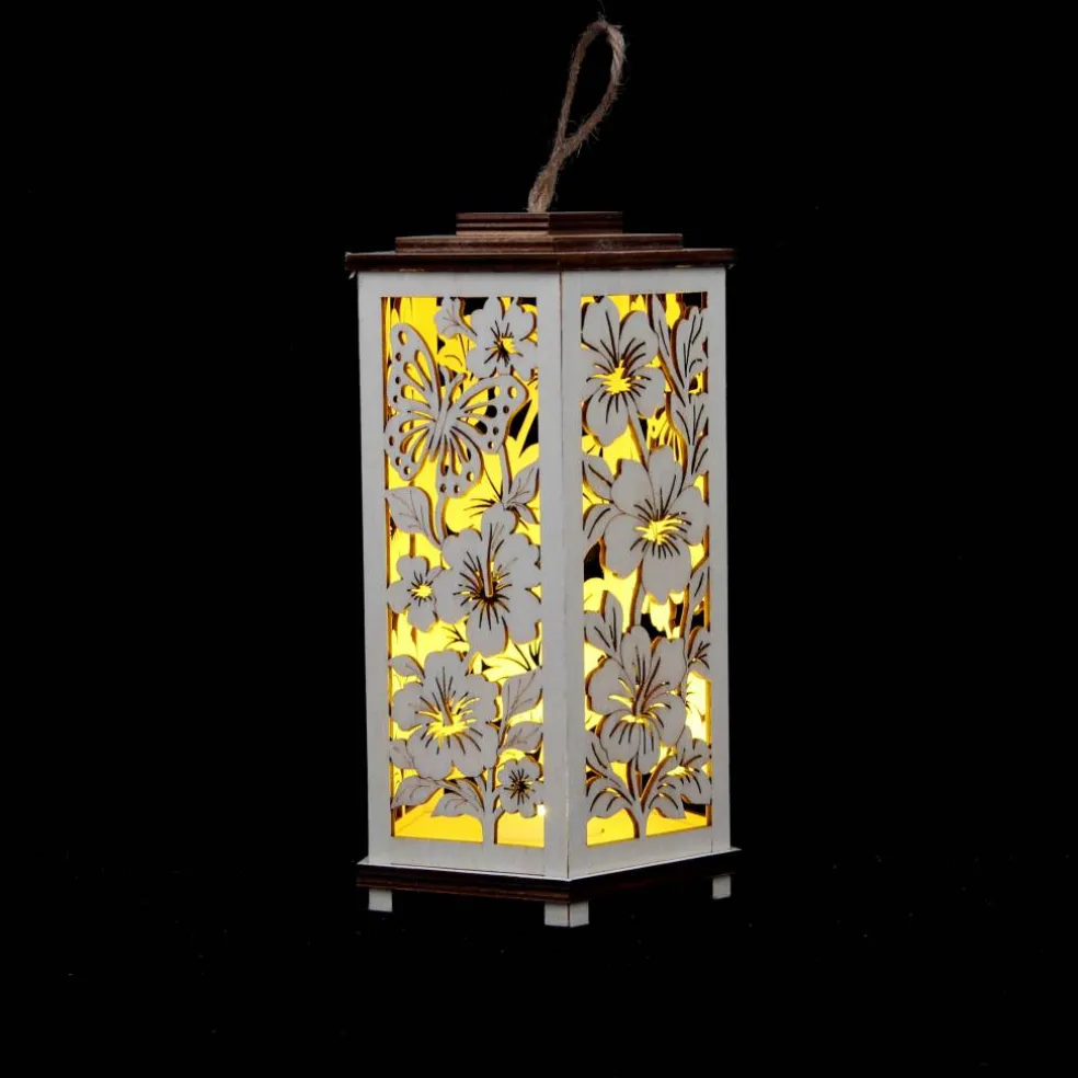 8" Butterfly DIY LED Plywood Lantern Décor by Make Market®
