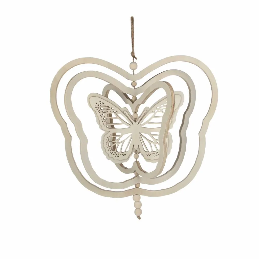 13.5" Butterfly DIY Plywood Wind Spinner Décor by Make Market®